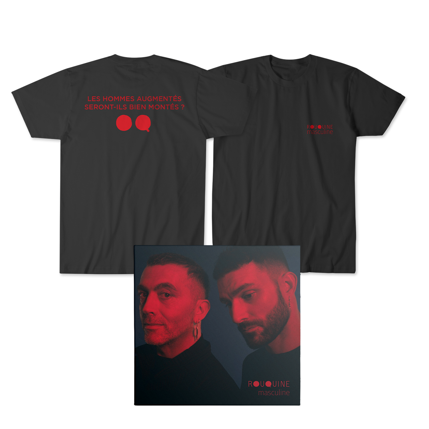 PACK T SHIRT NOIR + CD "MASCULINE"