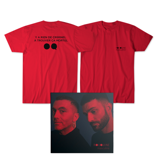 PACK T SHIRT ROUGE + CD "MASCULINE"
