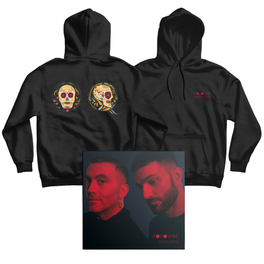 PACK SWEAT CAPUCHE NOIR + CD "MASCULINE"