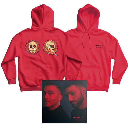 PACK SWEAT CAPUCHE ROUGE + CD "MASCULINE"